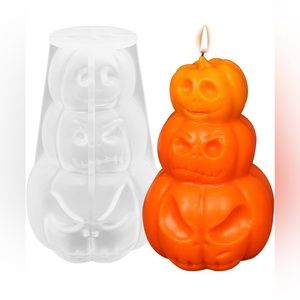 Halloween pumpkin candles